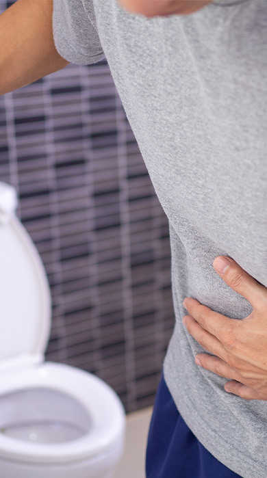 Constipation and intolerances can lead to bloating and a feeling of discomfort.